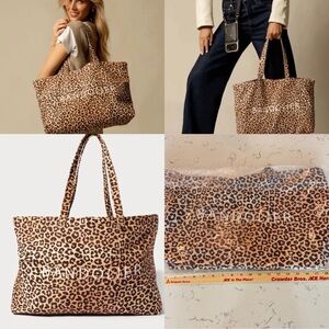 BANDOLIER Leopard Tote NWT